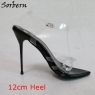 Black 12cm Heel
