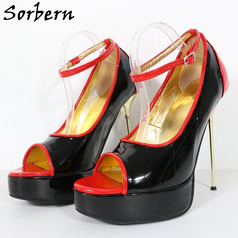 Sorbern Sexy Long Toes Women Pump Steel High Heel Stilettos Slip On Shoes  Night Club Footwear Fetish Shoes Ladies Custom ColorsSorbern#174;Official