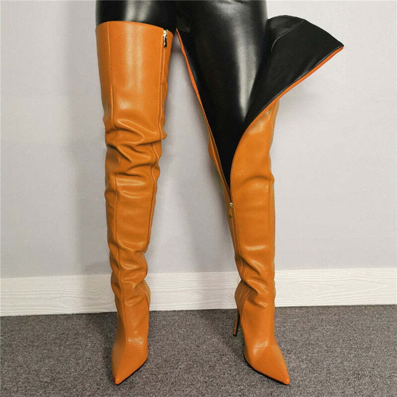 Sorbern Fashion Mid Thigh High Boots Women Custom Wide Fit High