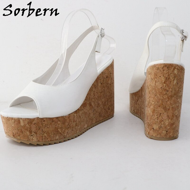 Sorbern Silver Blingbling Sandals Block High Heel Summer Shoes One-Strap Chunky Heeled