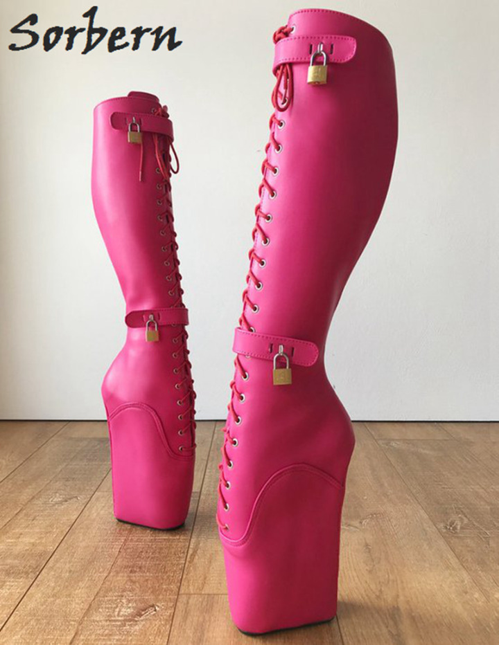 Heelless ballet boots top