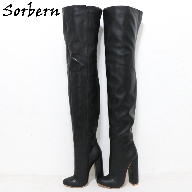 Mid thigh high store boots
