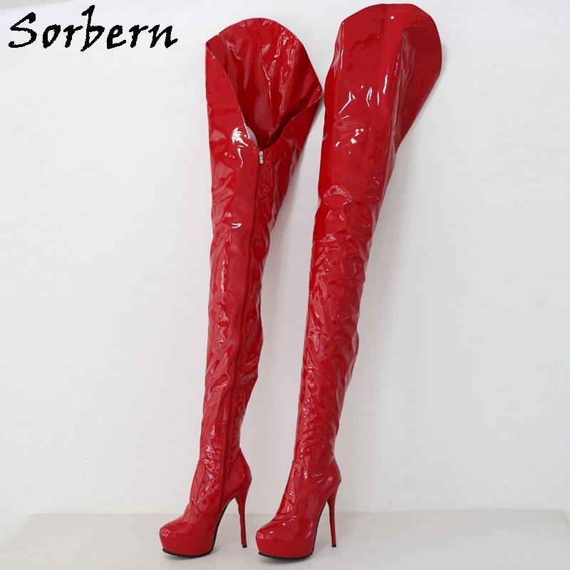 Crotch length top boots