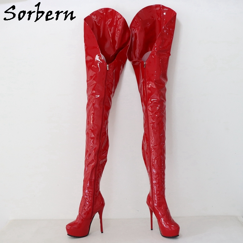 Sorbern Customized 80cm Crotch Boots Women 120cm Outside Shaft
