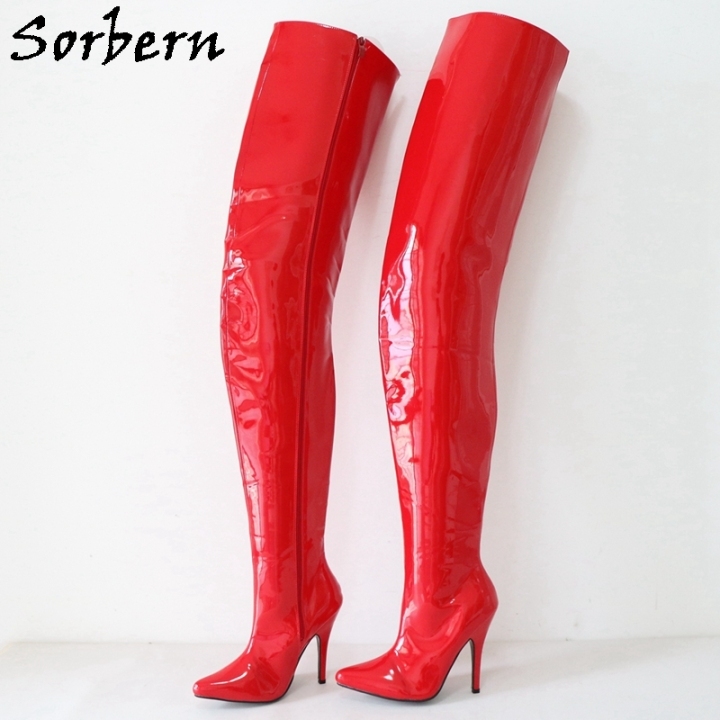 Red crotch boots on sale