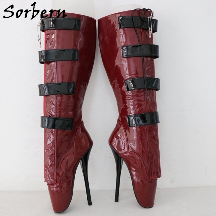 Locking high heel boots shop