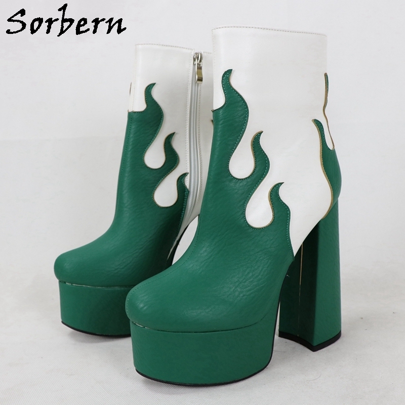 Bottes Cuir Blanc Leatherworks UK6 (38/39) - Talons Très Hauts Métal - Fait Main Royaume-Uni