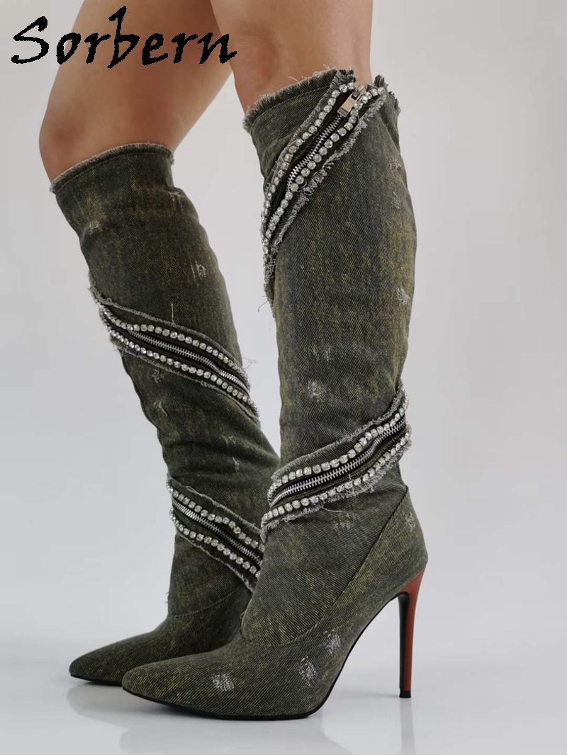 Buy Shoetopia Women Black Solid Heeled Boots Online