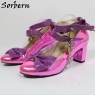 Hot Pink Metallic Purple Bows
