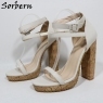 Grey matte 14-15cm heel +2cm platform