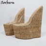 Clear PVC Cork Wedge