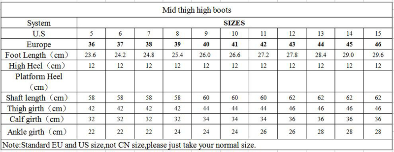 Sorbern 12cm Silver Metal Heel Mid Thigh High Custom Crotch Show Boot
