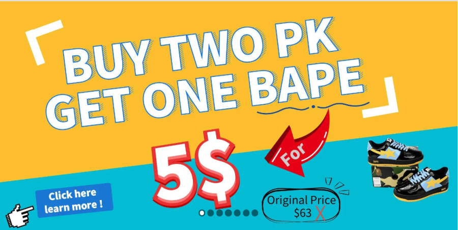 BUY TWO PK GET ONE BAPE FOR $5 from cnfashion