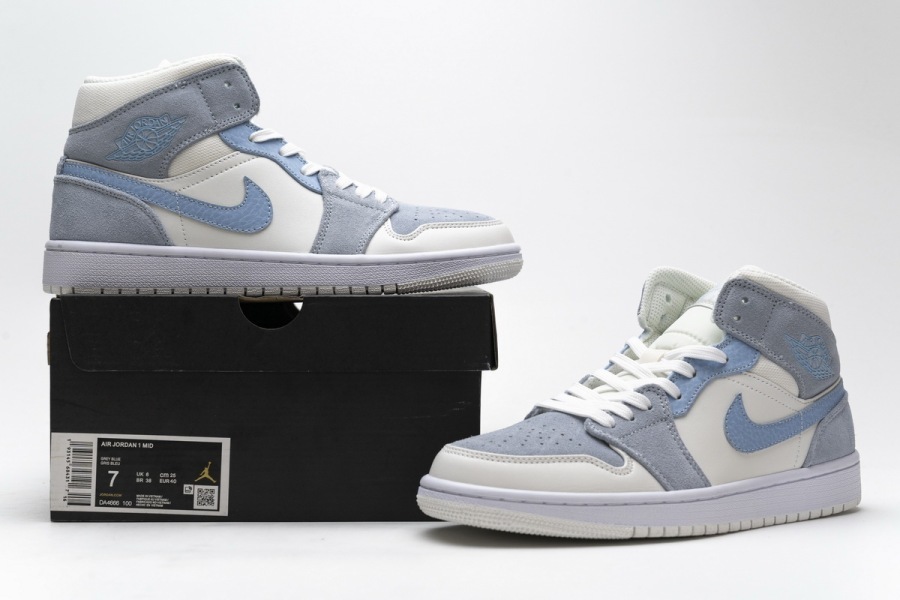 air jordan 1 mid mixed textures blue tan