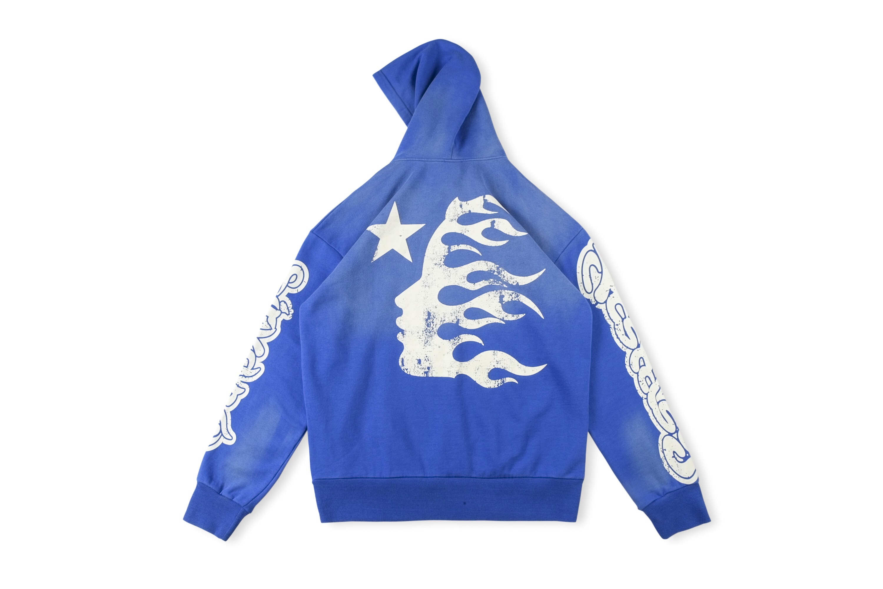 Blue chrome hearts online hoodie