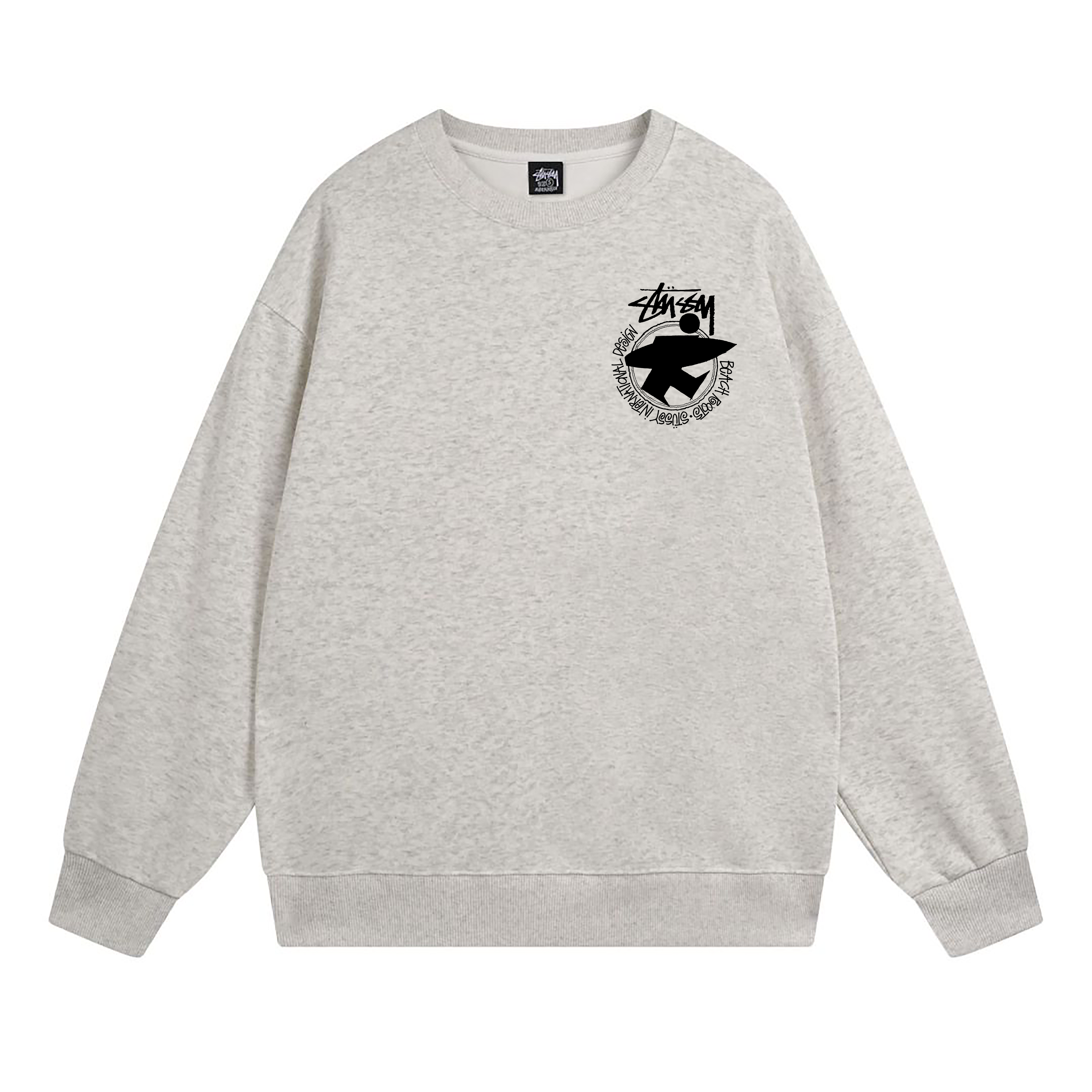 Authorized Dealer-embroidered long-sleeve T-shirt Weiß