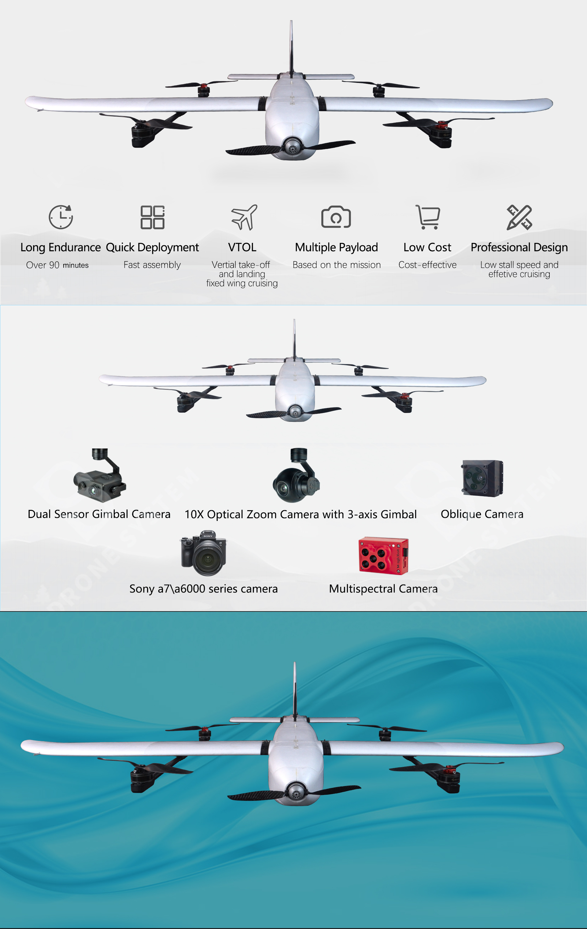 M-Eagle A3 Mapping VTOL Drone  