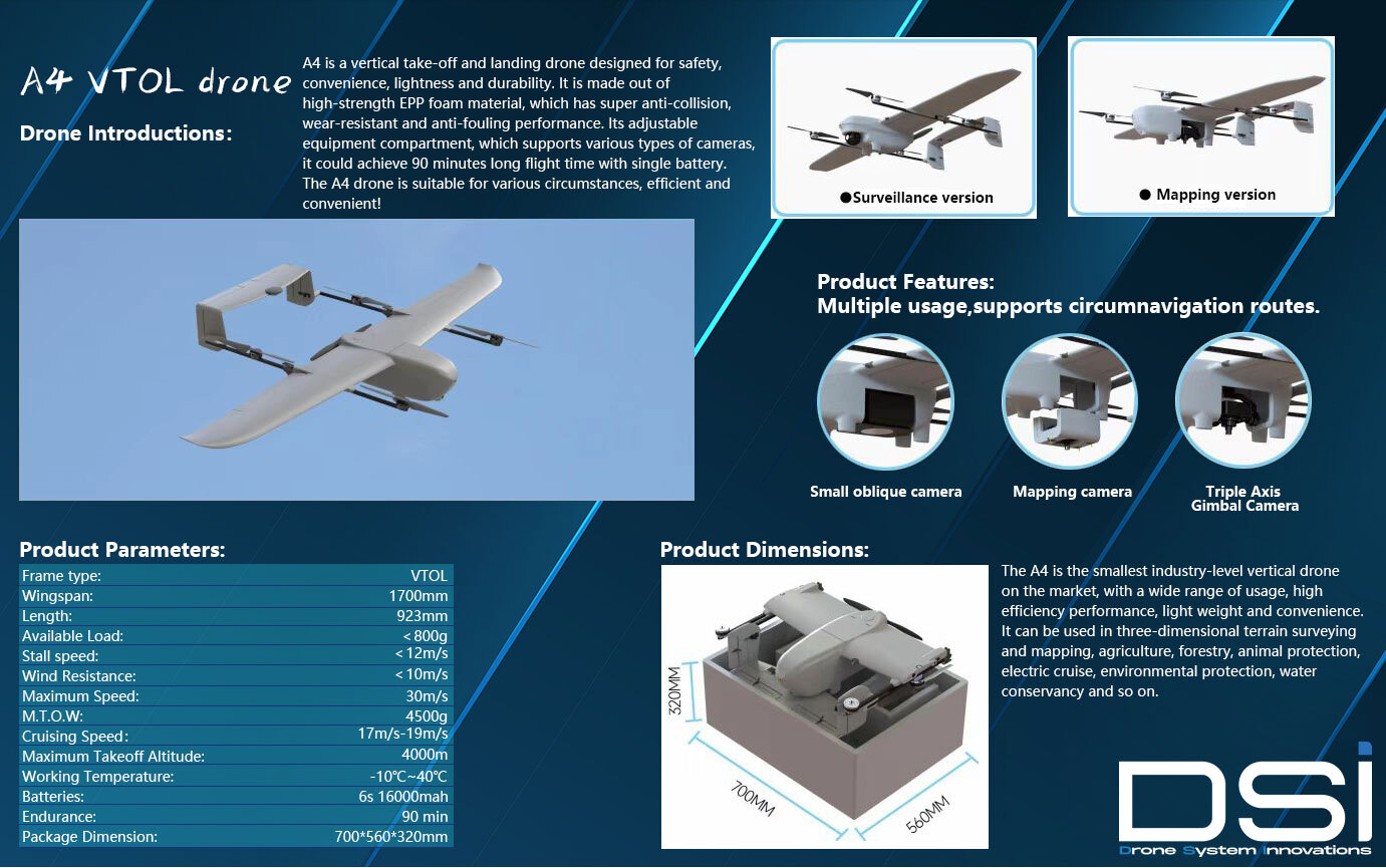 M-Eagle A4 Mapping VTOL Drone  
