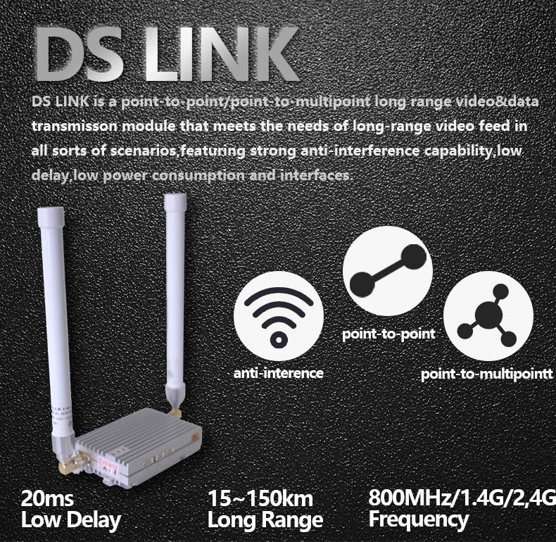 DSLINK 15~150km Video/Data Wireless Transmission System  