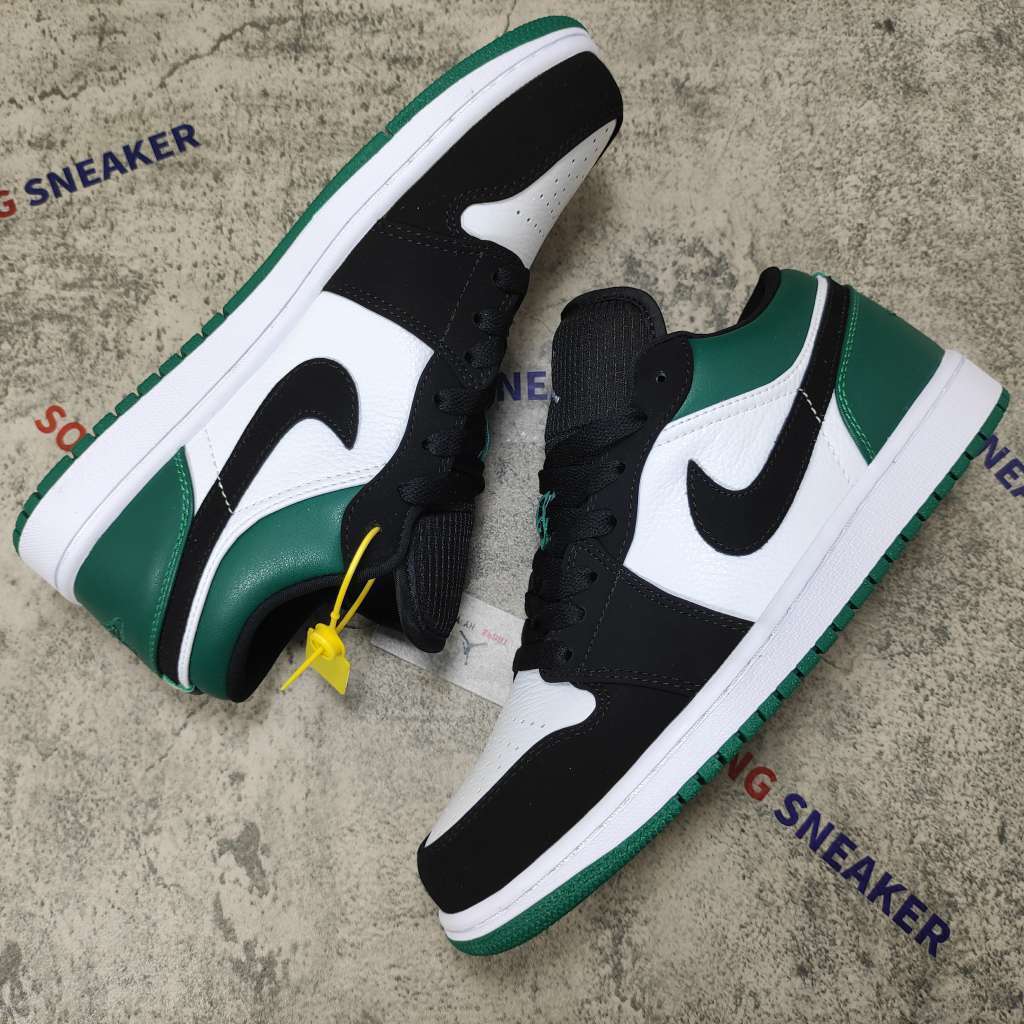 jordan 1 low white black mystic green