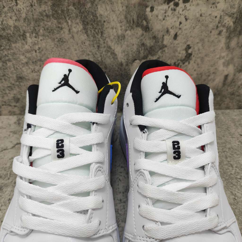 Air Jordan 1 Low White Multi-Color