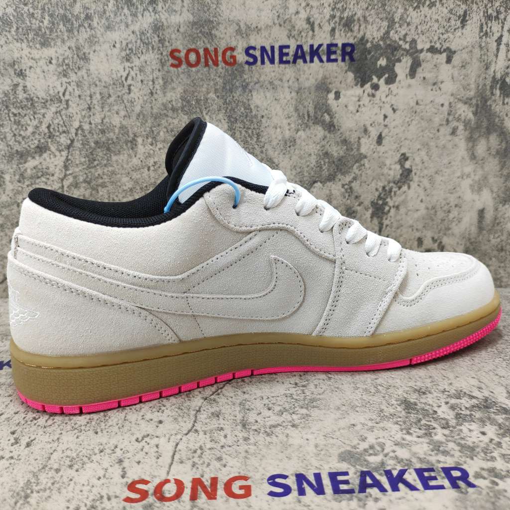 Air Jordan 1 Low White Gum Hyper Pink