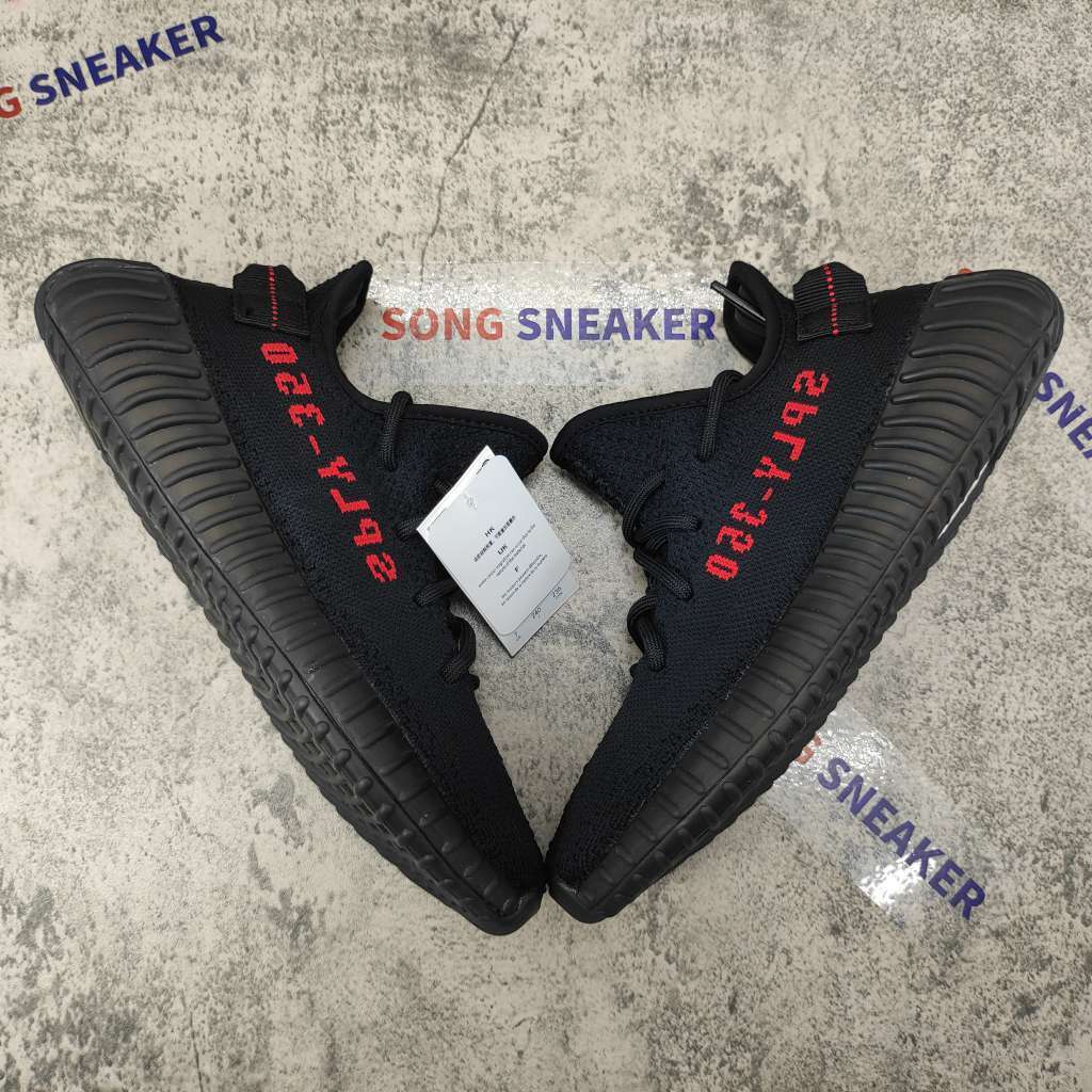 yeezy boost 350 v2 black red size 8