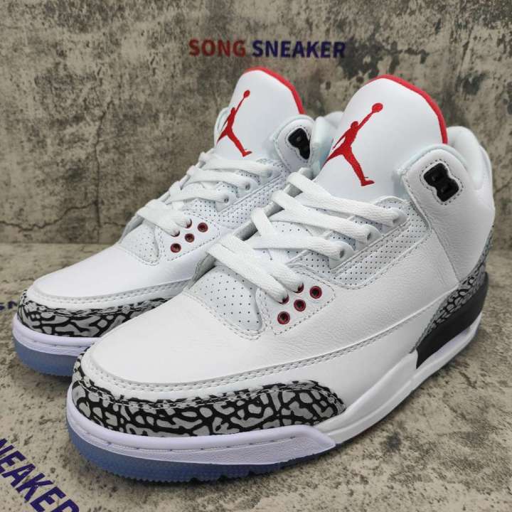 Air Jordan 3 Retro Free Throw Line White Cement - SongSneaker