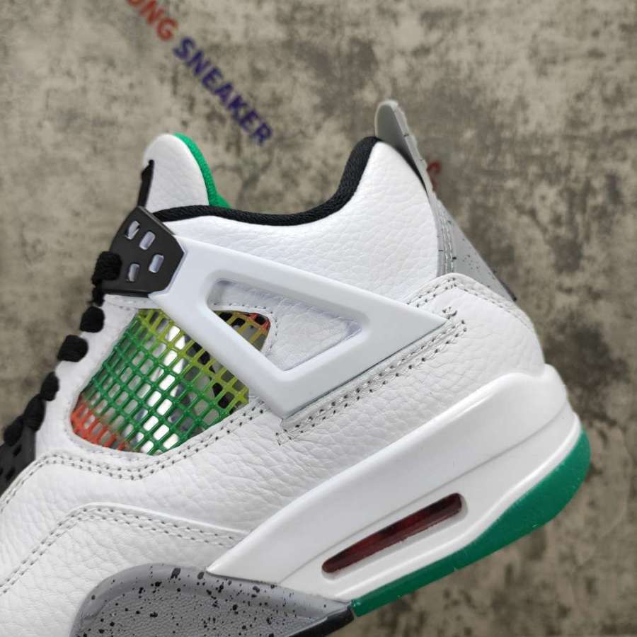 Air Jordan 4 Retro Lucid Green Rasta - SongSneaker
