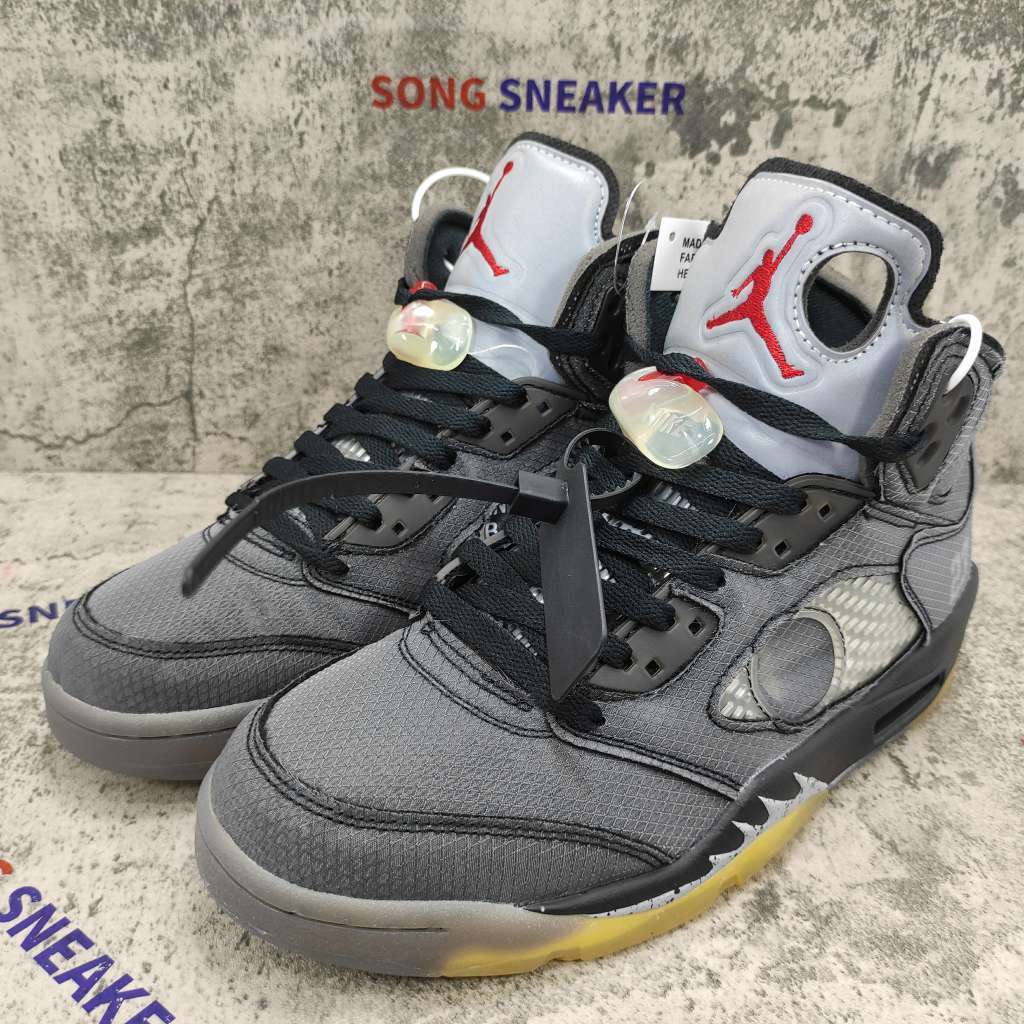 Air Jordan 5 Retro Off-White Black - SongSneaker