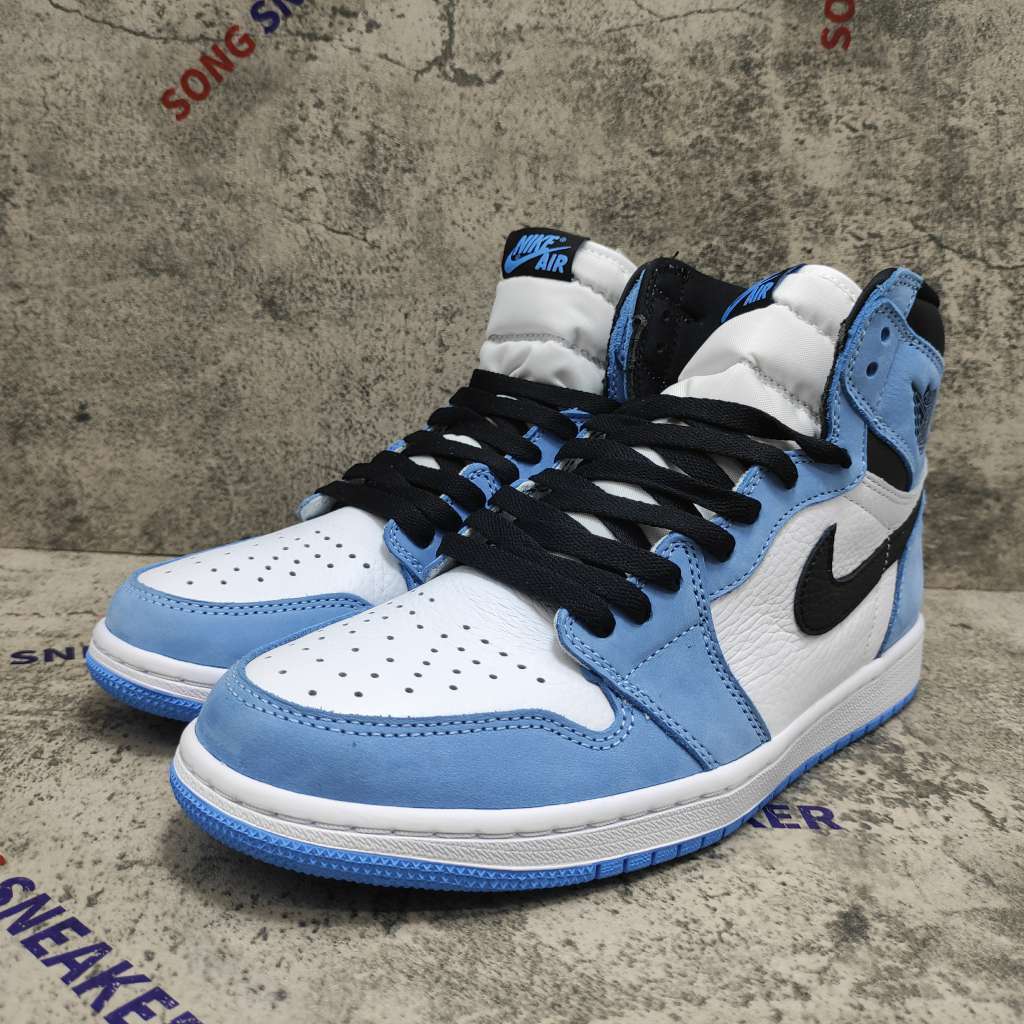 Jordan 1 Retro High White University Blue Black Jordan 1 Retro High White University Blue Black - SongSneaker