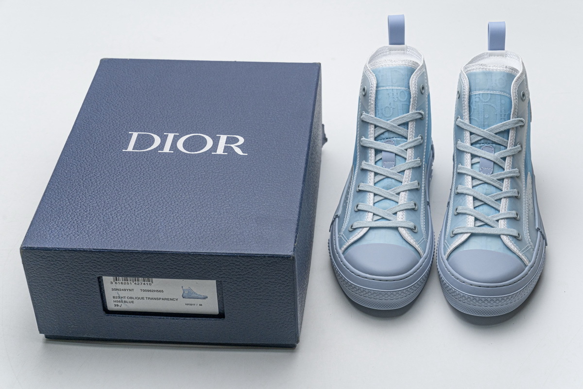 Dior B23 HT Oblique Transparency HIGH T00962H565 Blue