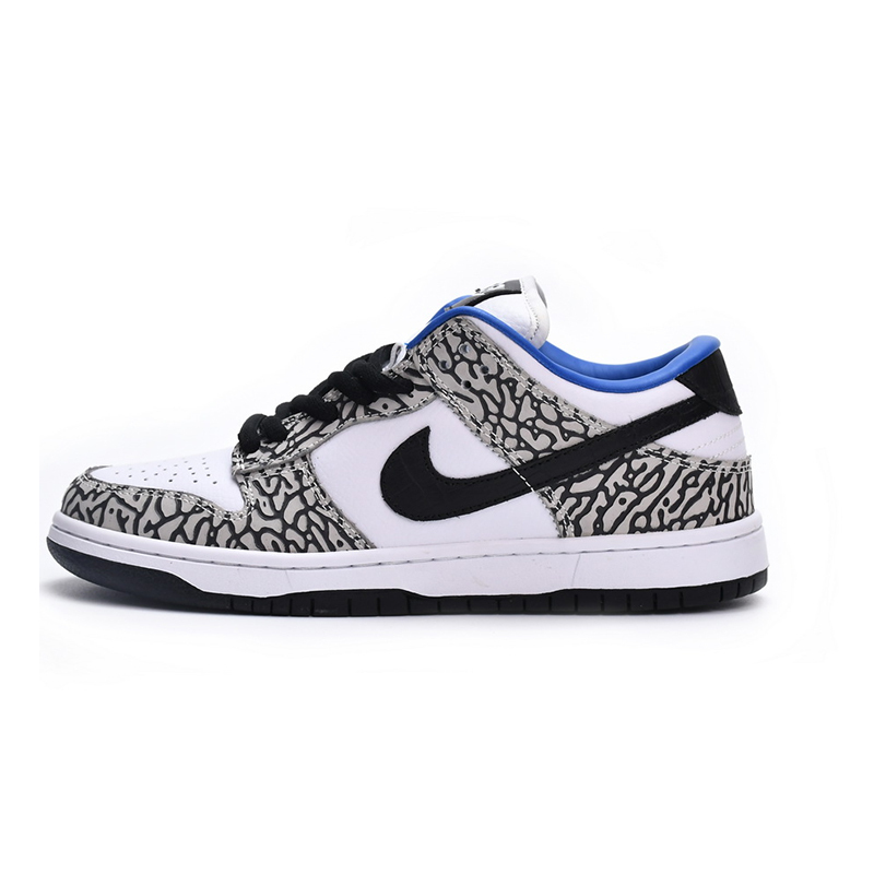 Nike Dunk Low Black White Blue - SongSneaker