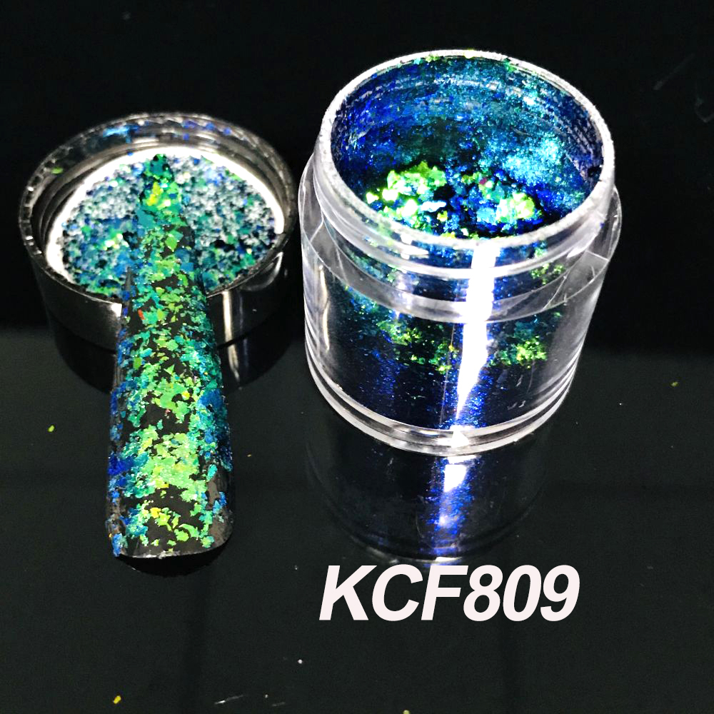 KCF806 High quality new sparkly multichrome Chameleon Flakes for nails eye  shadow
