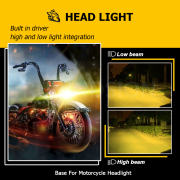 Ruiandsion P15D P15D-25-1 PX15D T19 H6M LED Motorbike Headlight Bulb Hi-Lo Beam Amber P15D P15D-25-1 PX15D T19 H6M LED Motorbike Headlight Bulb Hi-Lo Beam p15d led 12v,Motocycle Accessories,Motocycle Accessories,led motorbike headlight,moped front light,ATV front light bulb