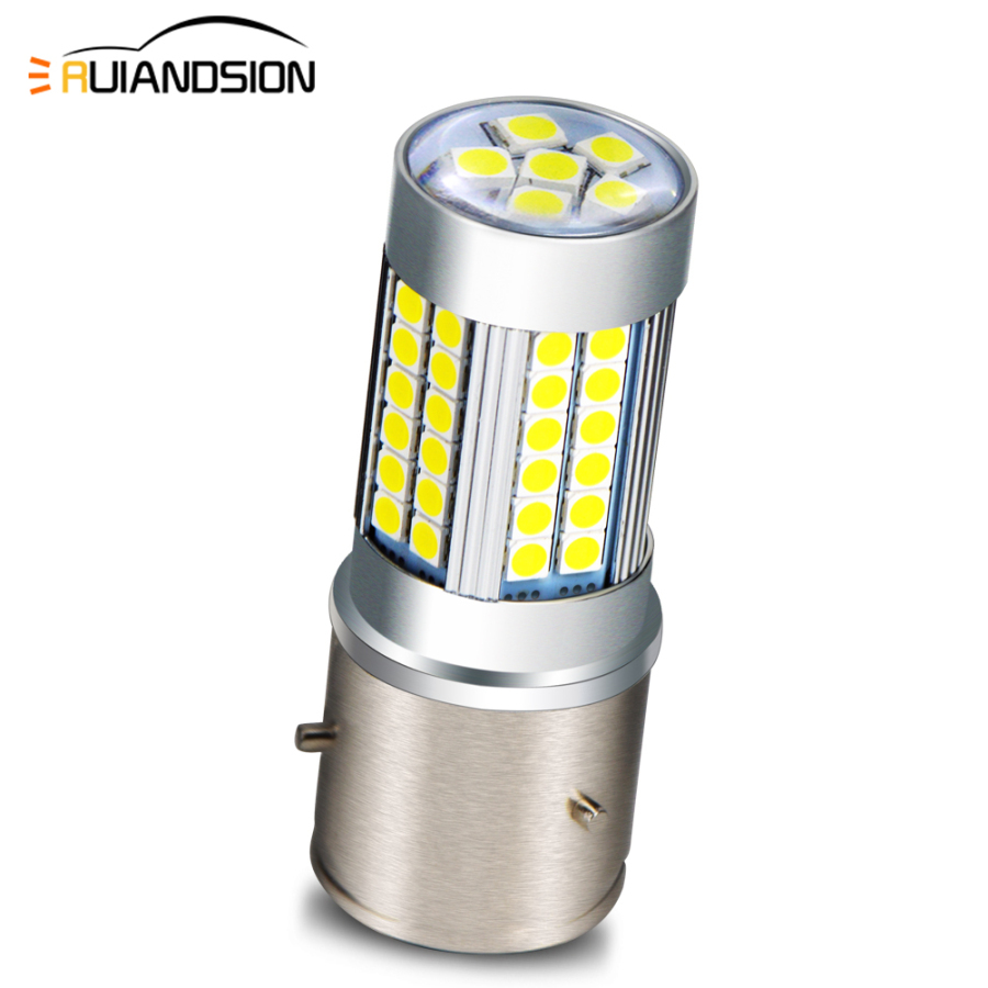 Lampadina LED P45T Per Faro Moto - Super Bright 66SMD, 10-30V, 6000K Bianco - Foto 9
