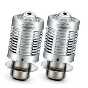 Ruiandsion 21W P36D Led Headlight Bulb Motorcycle Headlamp Scooter Speed Moped Motorbike 12V 24V 80V White 2400Lm 2pcs