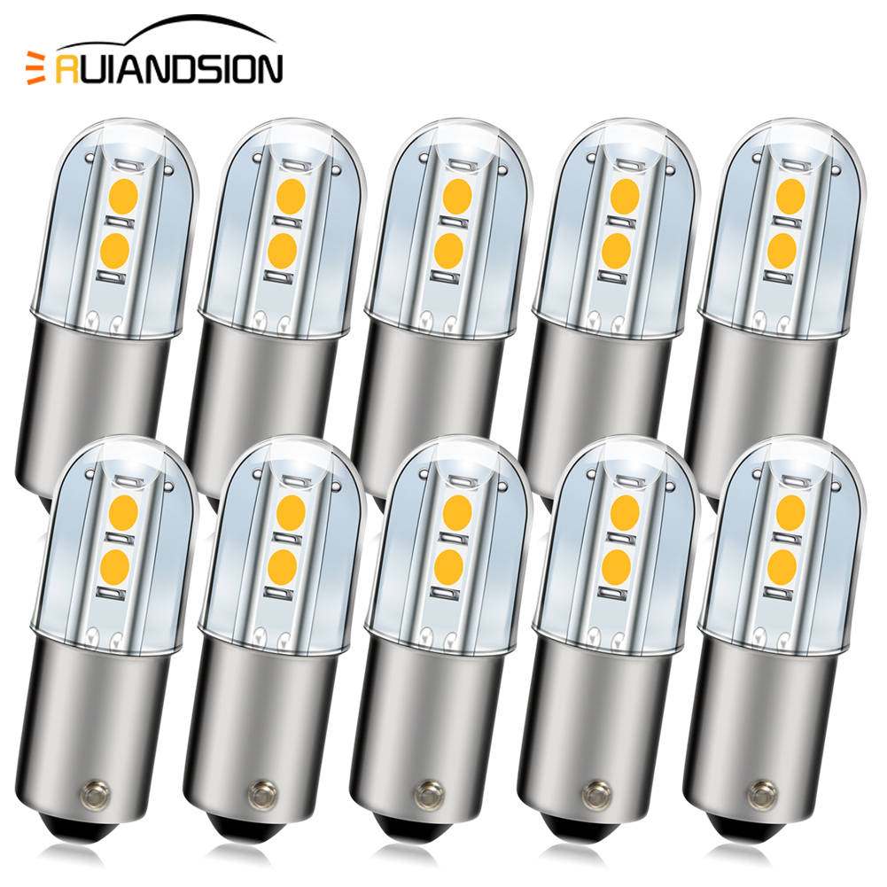10pcs High Quality T4w Ba9s E10 LED Bulb 120v Indicator Light Bulb SMD