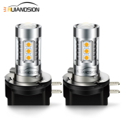2 Pcs 16 3030SMD 800Lm H11B H8B Car Head Lamp Fog Light 10V-30V 12V 24V Amber Orange Energy Saving 8W For KIA Ford