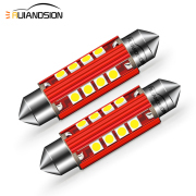 RUIANDSION 2Pcs 36MM 42MM 44MM 3030 LED White Festoon Doom Roof Light Number Plate Bulb 10-30V