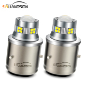 Ruiandsion BA20D H6 BA20S BA21D LED Motorcycle Turn Signal Motorbike Headlight Bulb Lamp 12V 24V White 800Lm 2pcs