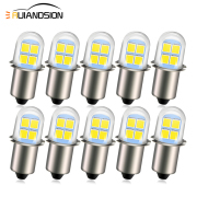 10PCS 6000K/ 3000K P13.5S 2835 8SMD LED Flashlight Torch Bulb Lantern Globe DC 4.5V-6V