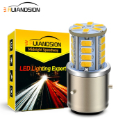 Ruiandsion BA21D led 6V-30V 12V 24V motorbike scooter headlight Hi/Lo beam 800lm lemon yellow Ruiandsion,BA21D led,wide voltage,motorcycle headlight