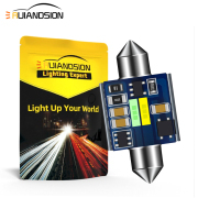 Ruiandsion LED Double-pointed Light for Car Interior White Ice Blue DC10-18V Non-polarity