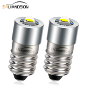 Ruiandsion E10 LED Miniature Screw Base Led Light Bulbs 12V 24V 3W White Factory Supply