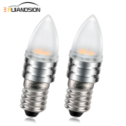 Ruiandsion E10 LED Lamp Bulb Screw Torch Lamp Bulb Daylight White 6V 9V 12V 0.42W 0.45W 0.72W White Warm White