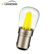 Ruiandsion E14 B15 BA15D 2W 4 Filament chips with Clear Glass Cover led bulb 220V 400LM White Warm White Suitable for halls bars office or home use 1X 2X 4X 10X