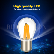 Ruiandsion NEW New BA15S P21W 1156 Filament LED Car White Bulb Backup Reverse Light 12V 24V 48V
