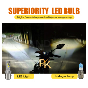 Ruiandsion BA21D BA20D LED Bulb Motorcycle Headlight Motorcycle bulb Motorcycle lamps Super Bright SMD 12V 24V 30V 60V White Yellow White Yellow 4000lm