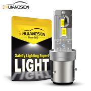 Ruiandsion BA21D BA20D LED Bulb Motorcycle Headlight Motorcycle bulb Motorcycle lamps Super Bright SMD 12V 24V 30V 60V White Yellow White Yellow 4000lm